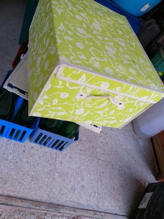 n. 2 Scatola portaoggetti pieghevole in tessuto