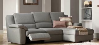 Divano 3 posti Limisano - Tessuto Grigio