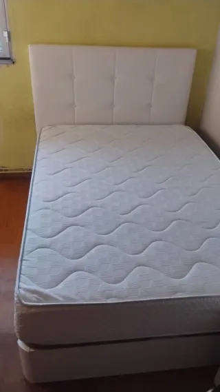 Canapé individual blanco cabeceros a combinar