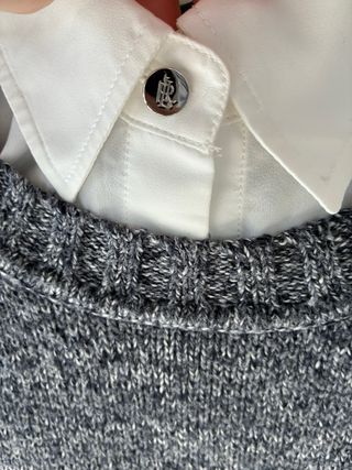 Jersey Ralph Lauren gris y blanco