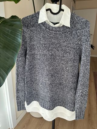 Jersey Ralph Lauren gris y blanco