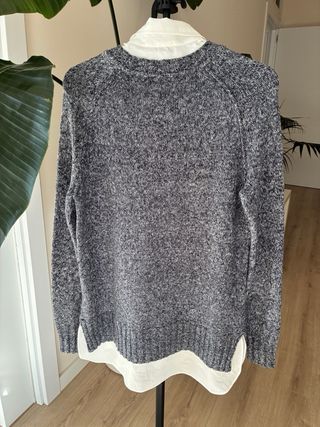 Jersey Ralph Lauren gris y blanco