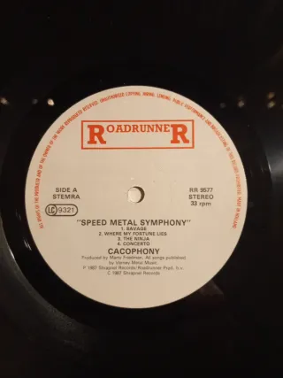 Vinilo CACOPHONY Speed Metal Symphony