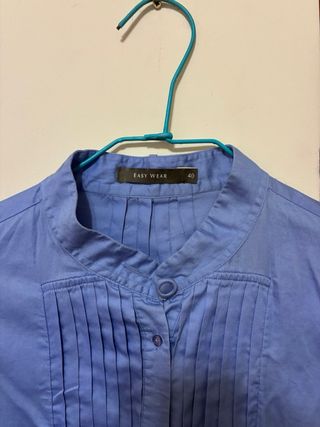 Camisa Easy Wear azul talla L