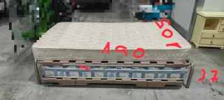 Cama nido con colchones y mesita