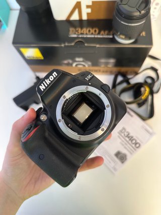 Nikon D3400 + Lente 18-55mm + Tamron 70-300mm