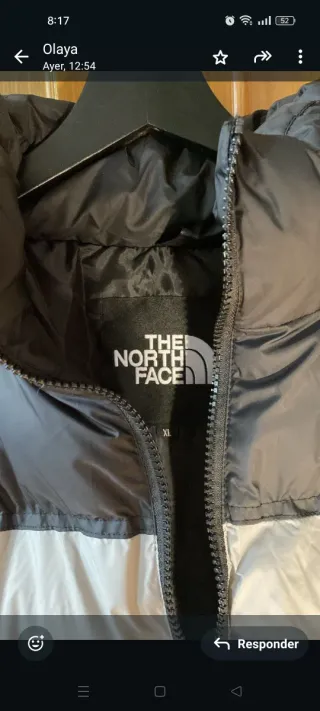 Anorak The North Face Negro y Gris