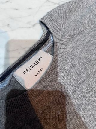 Jersey gris liso Primark Talla L