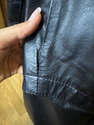 Chaqueta Piel Negra Hombre