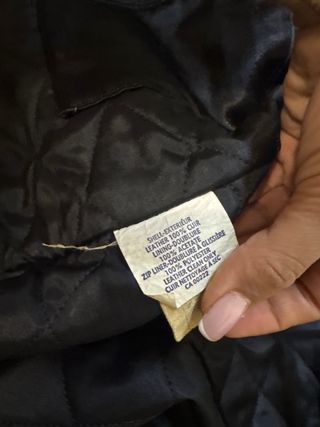 Chaqueta Piel Negra Hombre