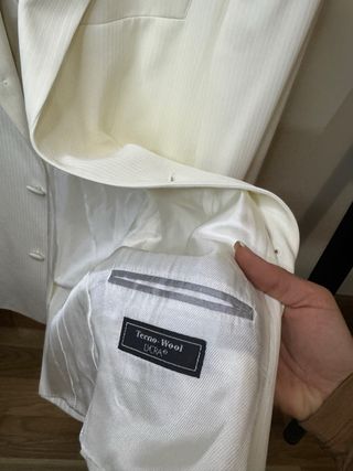 Blazer blanco umberto boggi hombre italiano