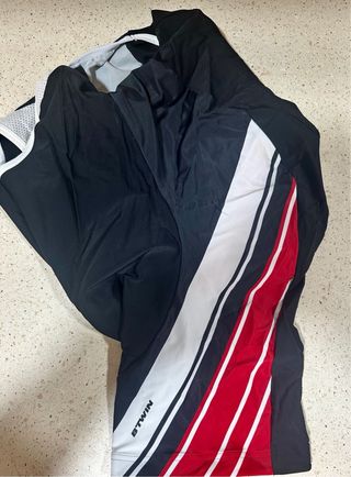 Maillot Btwin Negro y Blanco