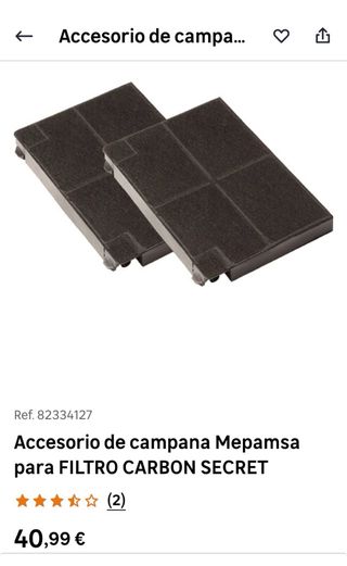 Campana extractora Mepansa Secret Inox