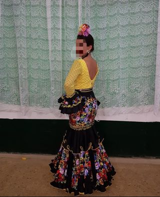 Traje de Flamenca, de la firma Manuela Macía.