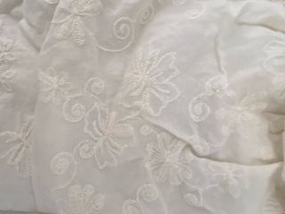 Conjunto top y braguita volantes blanco roto 6m