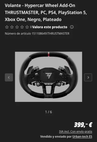 Volante Thrustmaster Hypercar
