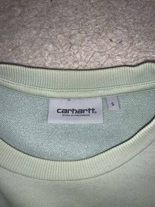 Sudadera Carhartt verde celeste básica