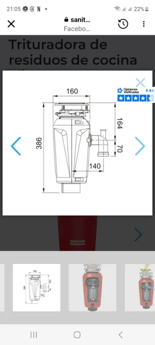 Triturador de residuos de cocina Franke