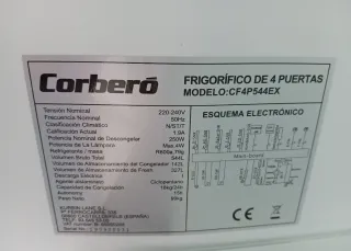 Nevera americana Corberó 4 puertas