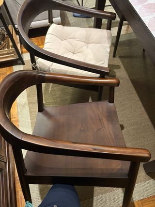 OFERTA 6 Sillas de comedor de madera acacia