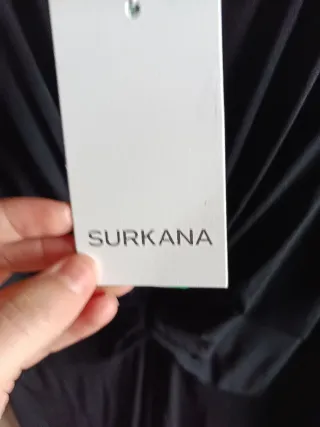 Vestido largo negro nuevo Surkana