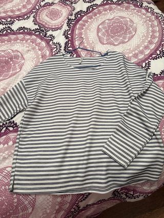 Camiseta Rayas Blanco y Negro