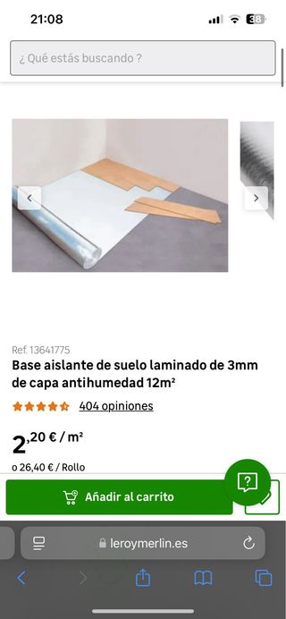 Base Aislante Suelo Rollo