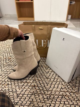 Botas Scalpers Beige Talla 36 Nuevas