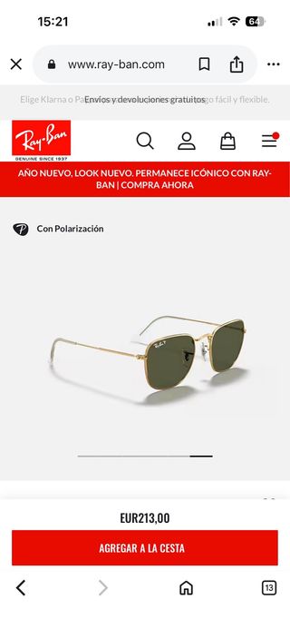 Gafas de sol Ray-Ban Hexagonal RB 3548N 001