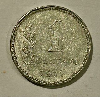 Moneda Argentina 1 Centavo 1971