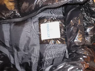 Gilet Moncler nero lucido