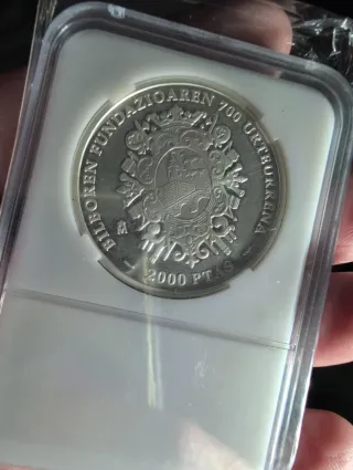 Moneda 2000 Pesetas Juan Carlos I Rey de España