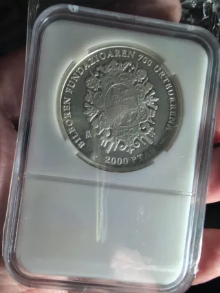 Moneda 2000 Pesetas Juan Carlos I Rey de España