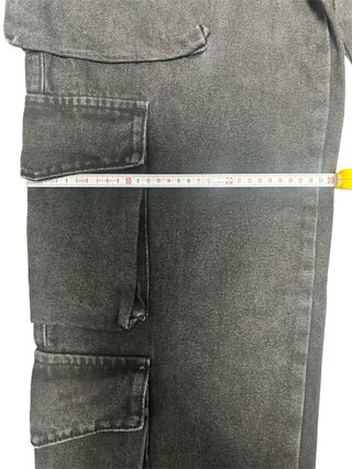 Pantalones cargo anchos negros