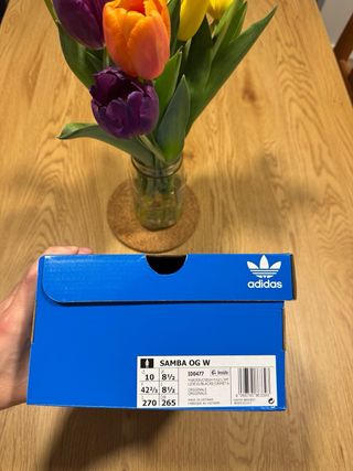 Adidas Samba OG Granate Dorado Talla 42.5