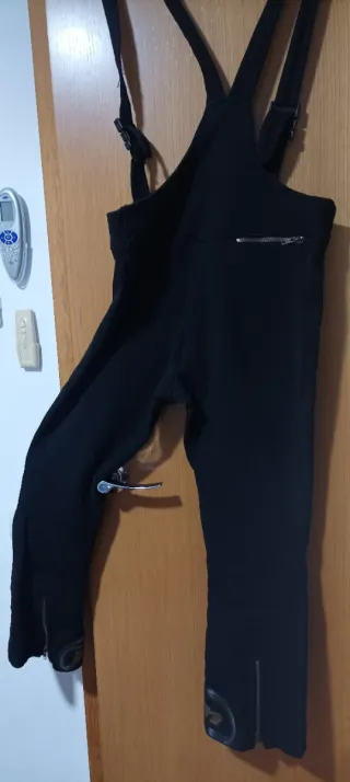 Pantalón de esquí negro con tirantes