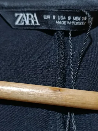 Camisa Zara negra talla S