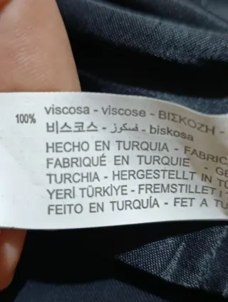 Camisa Zara negra talla S