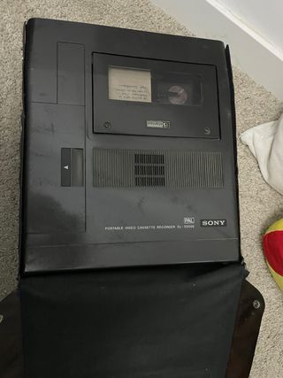 Reproductor Betamax con cinta