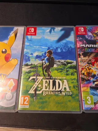 Cajas Juegos Nintendo Switch (3 juegos)