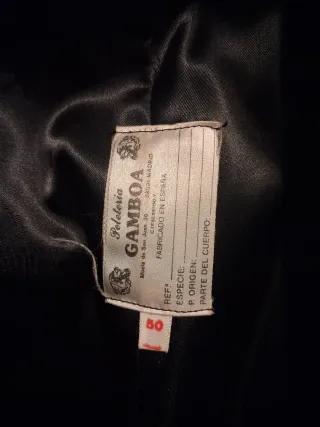 Abrigo piel Mouton Gamboa Talla XL