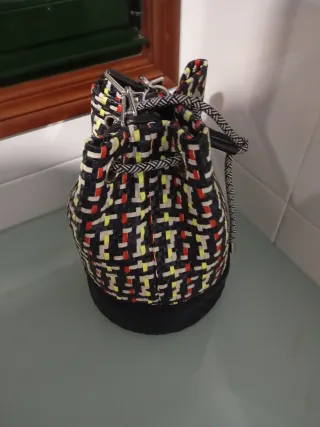 Bolso Bimba y Lola tejido multicolor