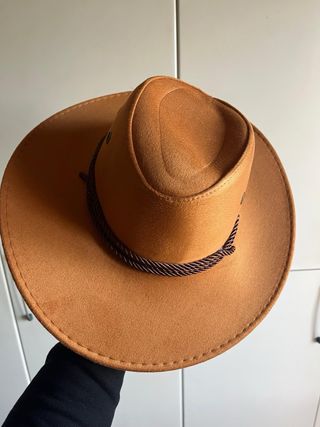 Cappello Cowboy Texas Ibiza Festa Beige Arancione