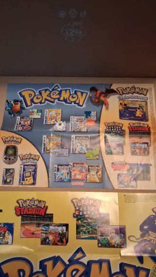 Pósters Pokémon Game Boy y N64