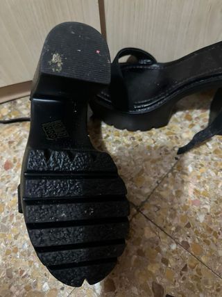 Sandalias de plataforma negras