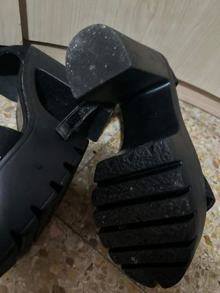 Sandalias de plataforma negras