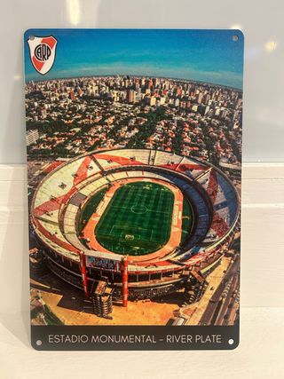 Chapa metálica river plate