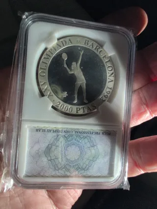 Moneda 2000 Pesetas 1991 Plata Juan Carlos I