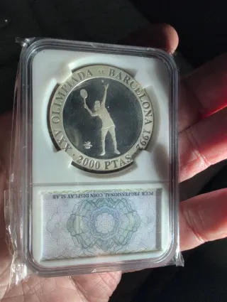 Moneda 2000 Pesetas 1991 Plata Juan Carlos I