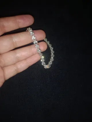Pulsera de plata con circonitas